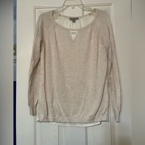 Women’s cream long sleeve top